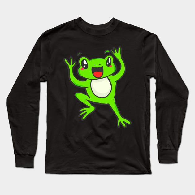 Frog Tadpole Toad Lurch Toad Froschlurch sweet Long Sleeve T-Shirt by KK-Royal